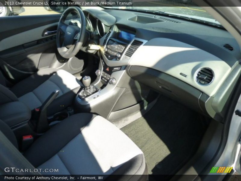 Silver Ice Metallic / Jet Black/Medium Titanium 2013 Chevrolet Cruze LS
