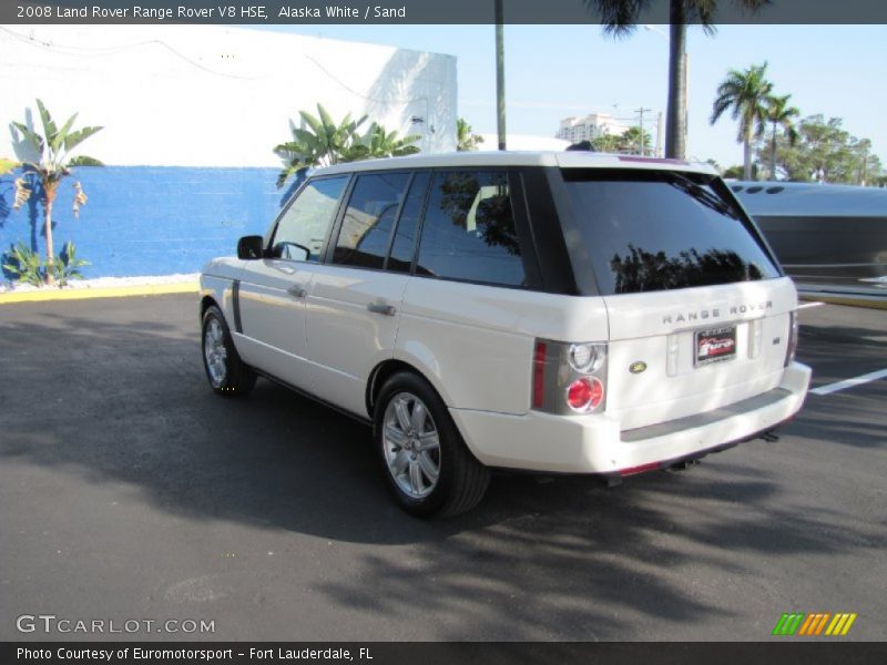Alaska White / Sand 2008 Land Rover Range Rover V8 HSE