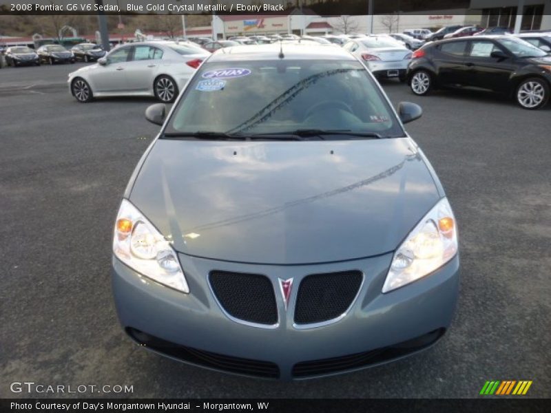 Blue Gold Crystal Metallic / Ebony Black 2008 Pontiac G6 V6 Sedan