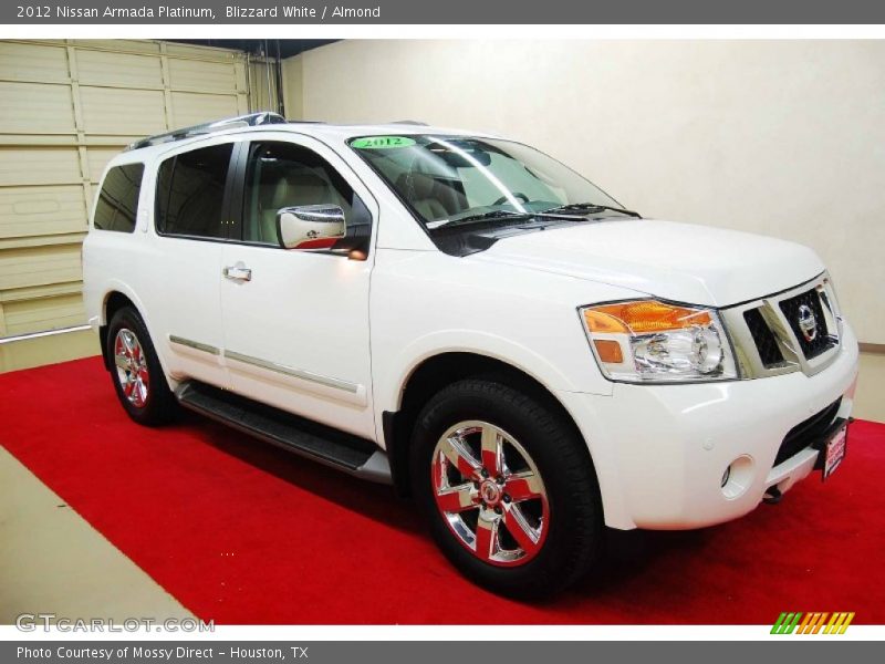 Blizzard White / Almond 2012 Nissan Armada Platinum