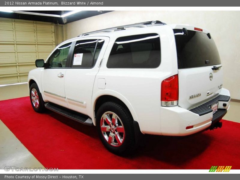 Blizzard White / Almond 2012 Nissan Armada Platinum
