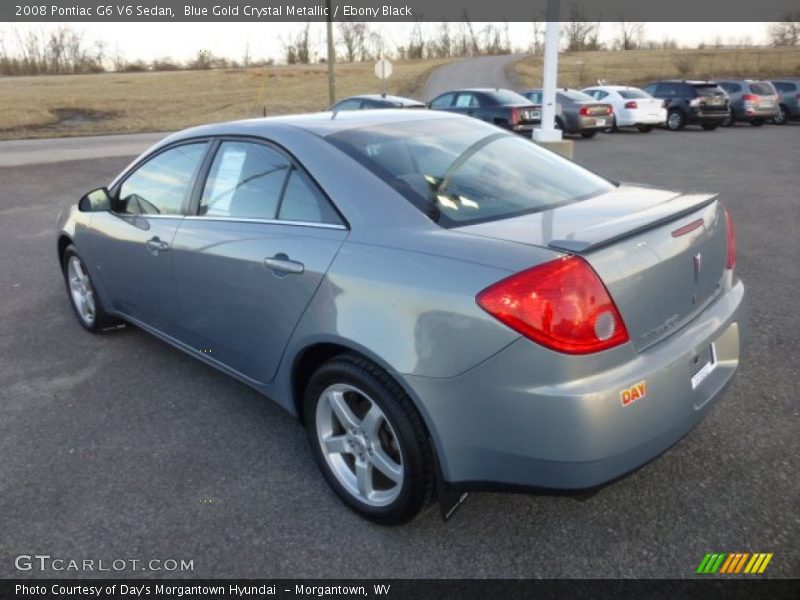 Blue Gold Crystal Metallic / Ebony Black 2008 Pontiac G6 V6 Sedan