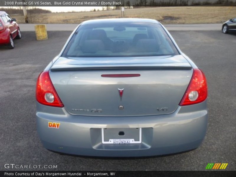 Blue Gold Crystal Metallic / Ebony Black 2008 Pontiac G6 V6 Sedan