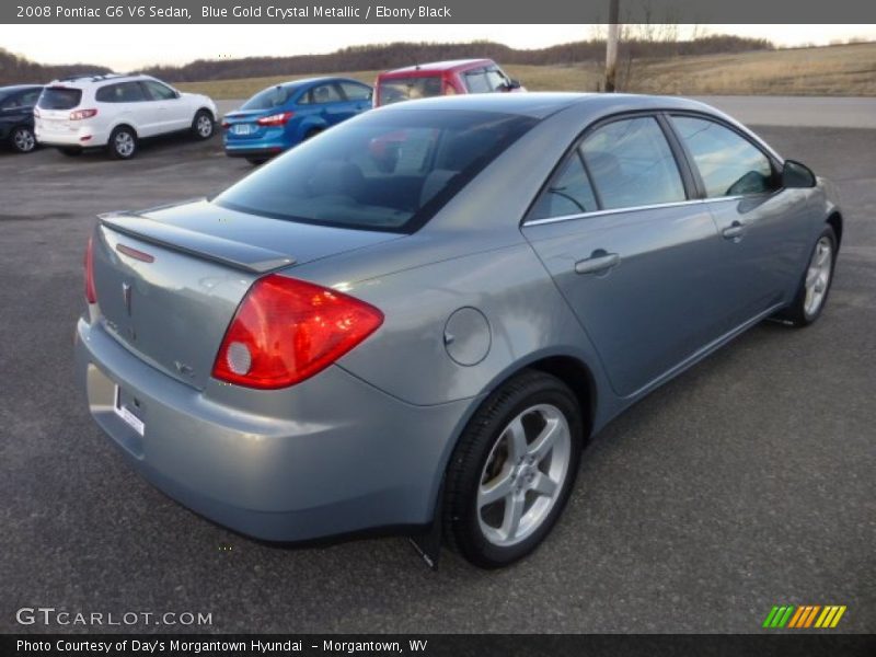 Blue Gold Crystal Metallic / Ebony Black 2008 Pontiac G6 V6 Sedan