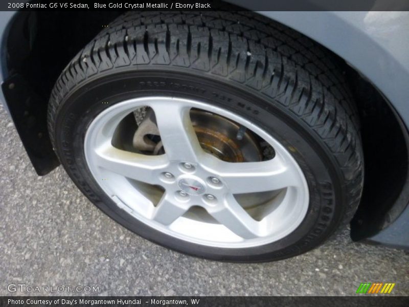 Blue Gold Crystal Metallic / Ebony Black 2008 Pontiac G6 V6 Sedan