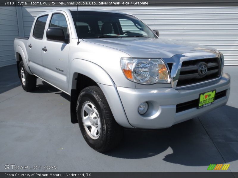 Silver Streak Mica / Graphite 2010 Toyota Tacoma V6 SR5 PreRunner Double Cab
