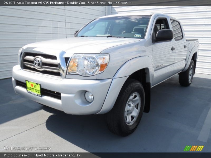 Silver Streak Mica / Graphite 2010 Toyota Tacoma V6 SR5 PreRunner Double Cab