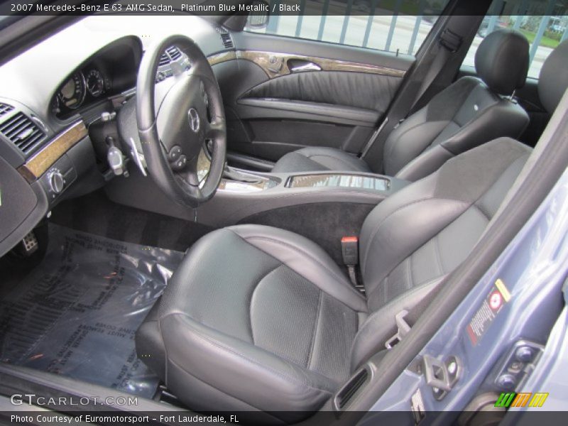 Platinum Blue Metallic / Black 2007 Mercedes-Benz E 63 AMG Sedan