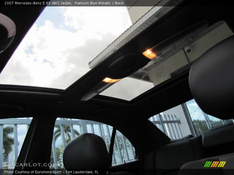 Platinum Blue Metallic / Black 2007 Mercedes-Benz E 63 AMG Sedan