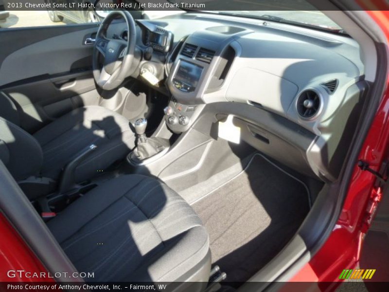 Victory Red / Jet Black/Dark Titanium 2013 Chevrolet Sonic LT Hatch