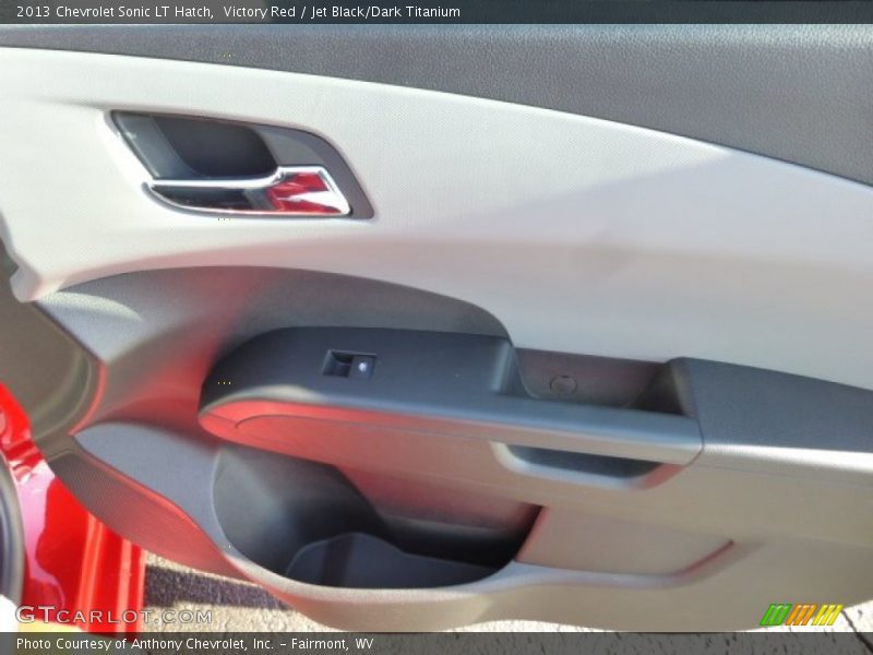 Victory Red / Jet Black/Dark Titanium 2013 Chevrolet Sonic LT Hatch