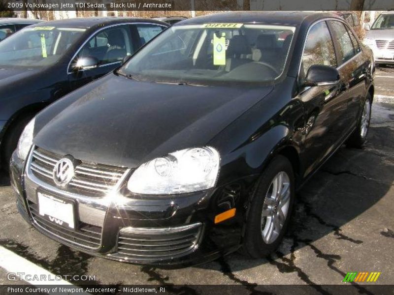 Black Uni / Anthracite 2009 Volkswagen Jetta TDI Sedan