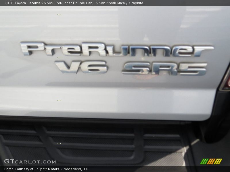 Silver Streak Mica / Graphite 2010 Toyota Tacoma V6 SR5 PreRunner Double Cab