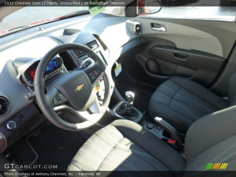 Victory Red / Jet Black/Dark Titanium 2013 Chevrolet Sonic LT Hatch