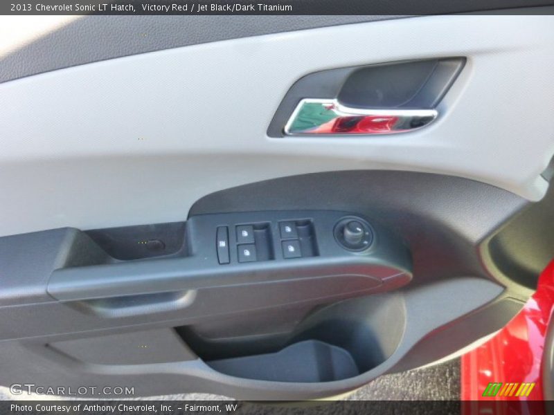 Victory Red / Jet Black/Dark Titanium 2013 Chevrolet Sonic LT Hatch