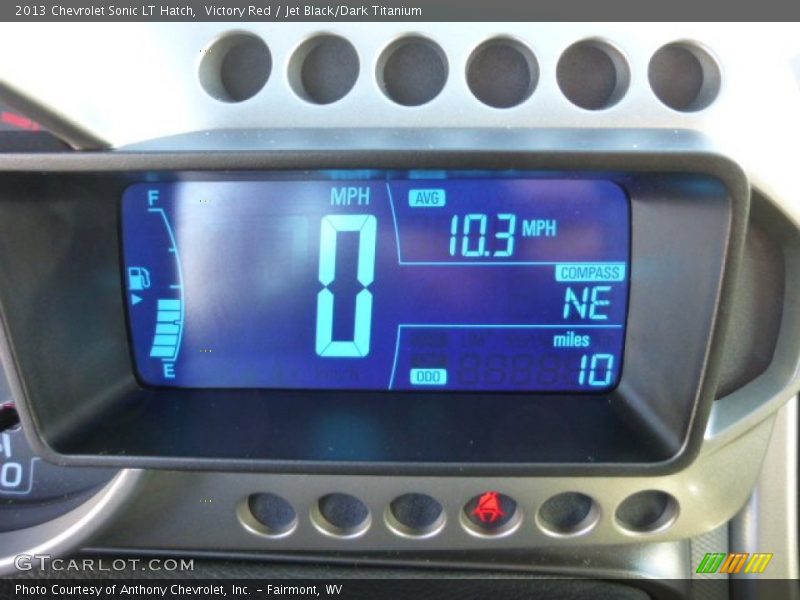 Victory Red / Jet Black/Dark Titanium 2013 Chevrolet Sonic LT Hatch