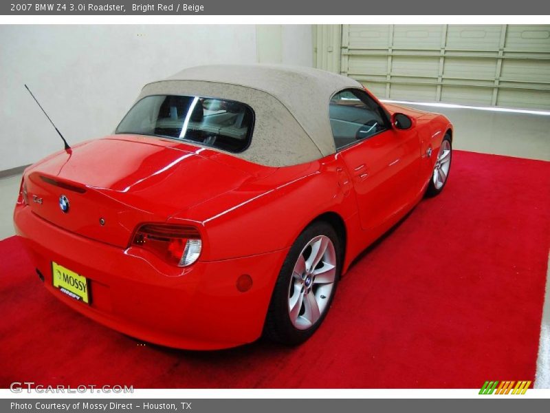 Bright Red / Beige 2007 BMW Z4 3.0i Roadster