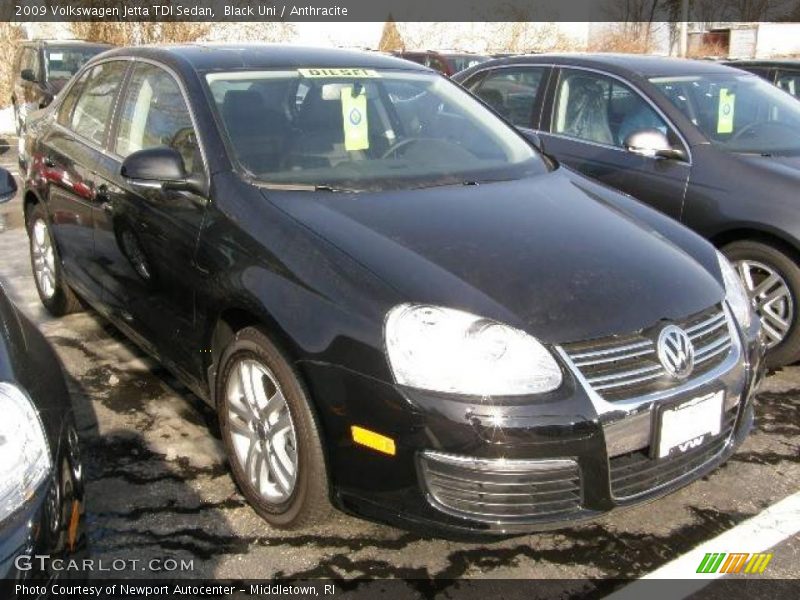 Black Uni / Anthracite 2009 Volkswagen Jetta TDI Sedan