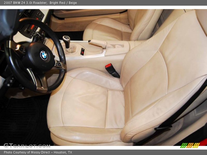 Bright Red / Beige 2007 BMW Z4 3.0i Roadster