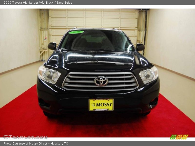 Black / Sand Beige 2009 Toyota Highlander V6