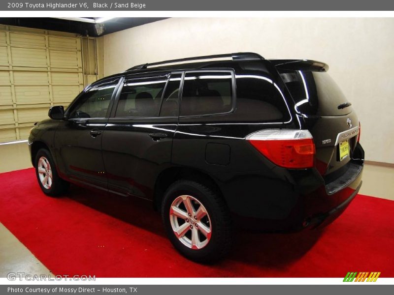 Black / Sand Beige 2009 Toyota Highlander V6