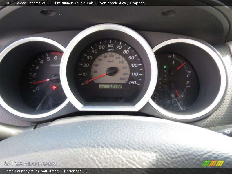 Silver Streak Mica / Graphite 2010 Toyota Tacoma V6 SR5 PreRunner Double Cab