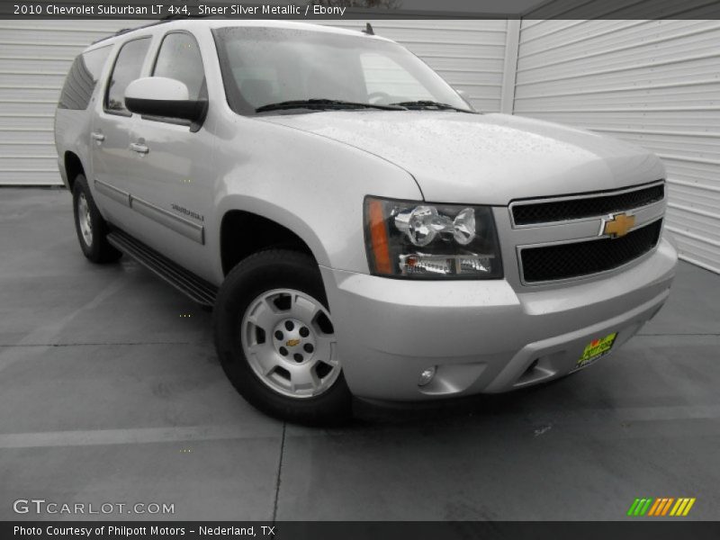 Sheer Silver Metallic / Ebony 2010 Chevrolet Suburban LT 4x4