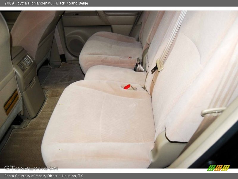 Black / Sand Beige 2009 Toyota Highlander V6