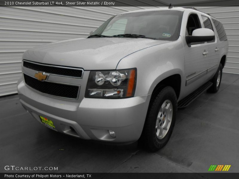 Sheer Silver Metallic / Ebony 2010 Chevrolet Suburban LT 4x4