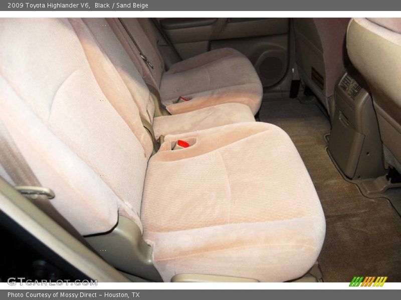 Black / Sand Beige 2009 Toyota Highlander V6