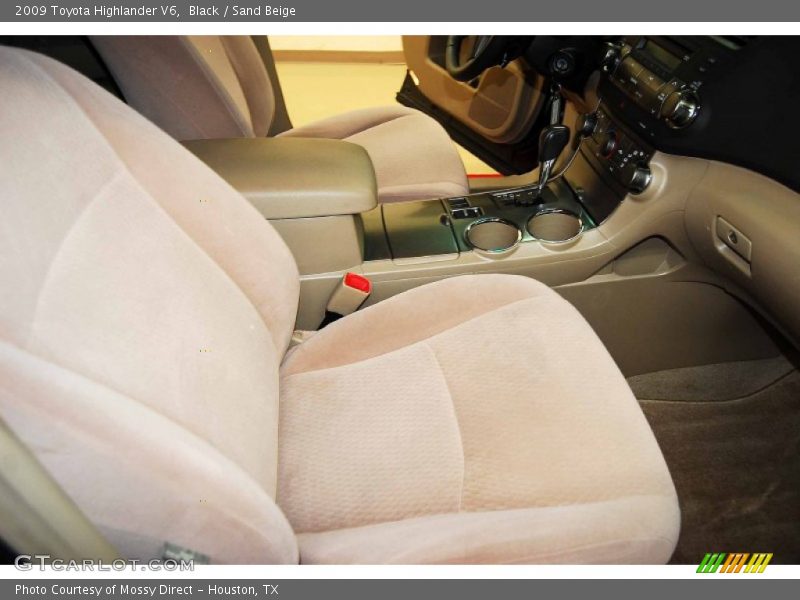 Black / Sand Beige 2009 Toyota Highlander V6