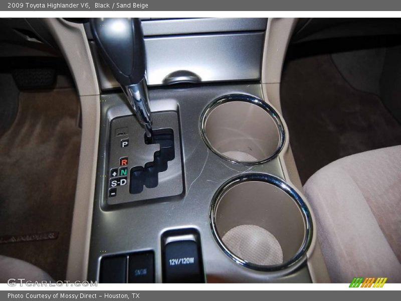 Black / Sand Beige 2009 Toyota Highlander V6