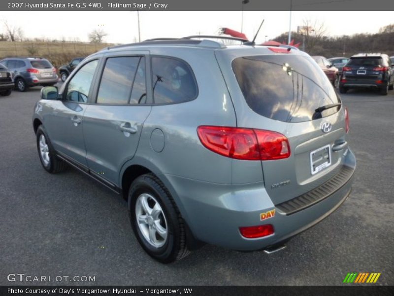 Platinum Sage / Gray 2007 Hyundai Santa Fe GLS 4WD