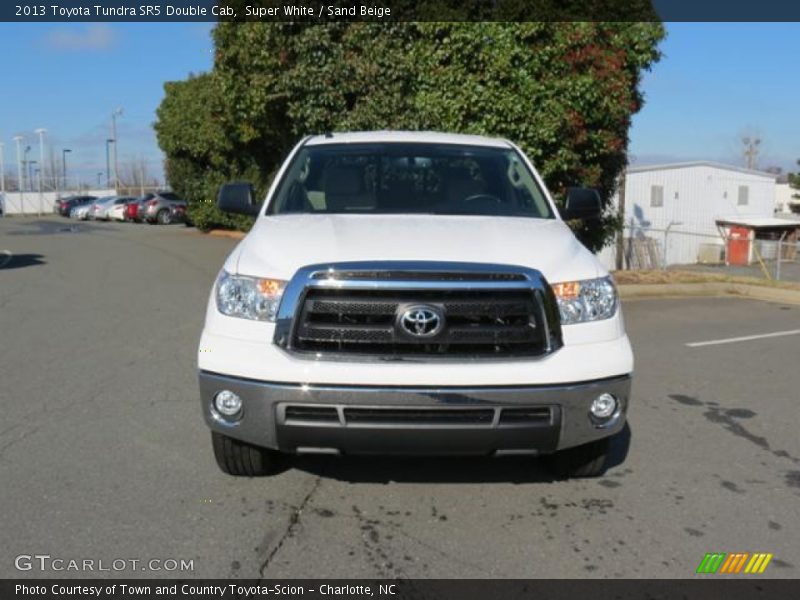 Super White / Sand Beige 2013 Toyota Tundra SR5 Double Cab