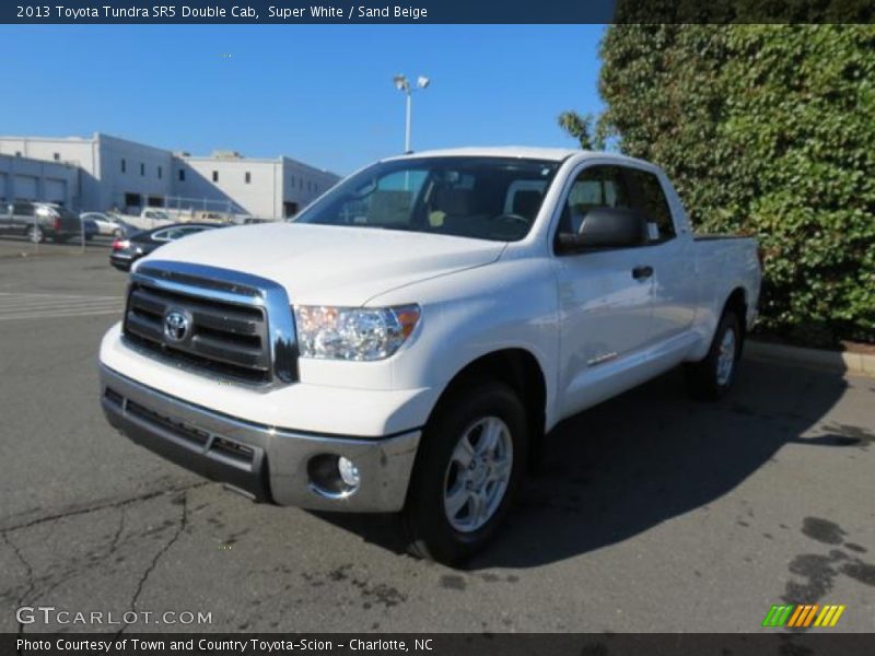 Super White / Sand Beige 2013 Toyota Tundra SR5 Double Cab
