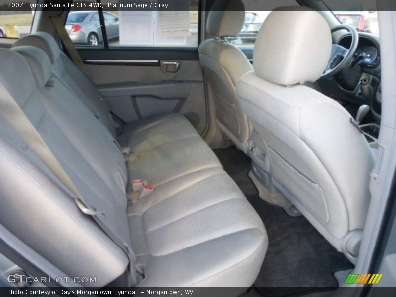 Platinum Sage / Gray 2007 Hyundai Santa Fe GLS 4WD