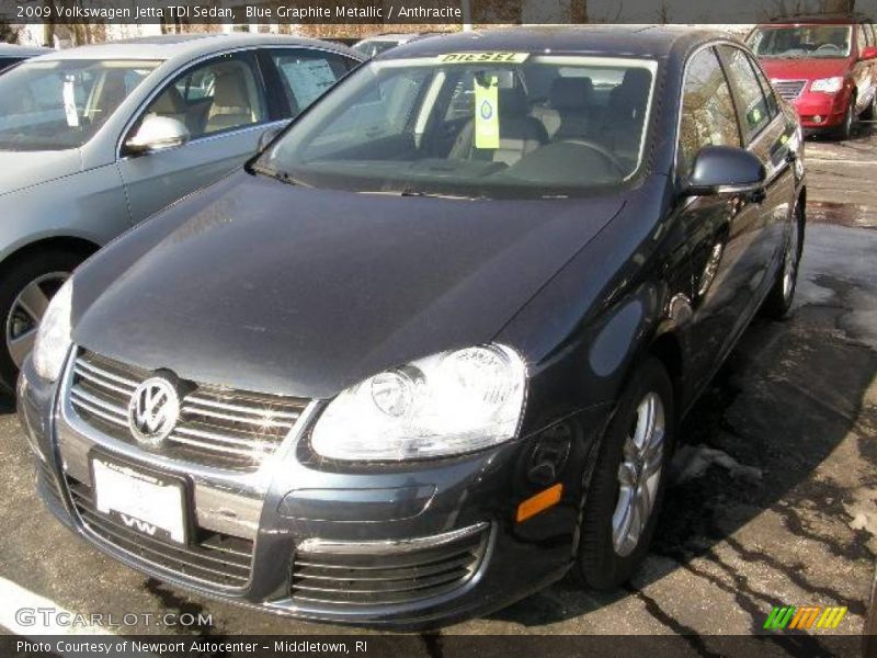 Blue Graphite Metallic / Anthracite 2009 Volkswagen Jetta TDI Sedan