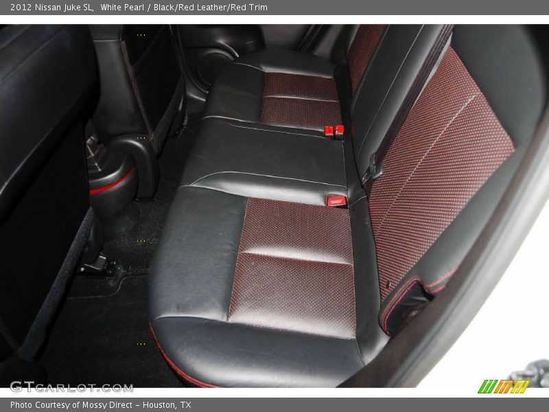 White Pearl / Black/Red Leather/Red Trim 2012 Nissan Juke SL