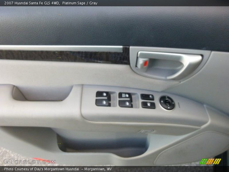 Platinum Sage / Gray 2007 Hyundai Santa Fe GLS 4WD