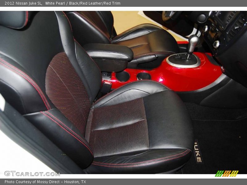 White Pearl / Black/Red Leather/Red Trim 2012 Nissan Juke SL