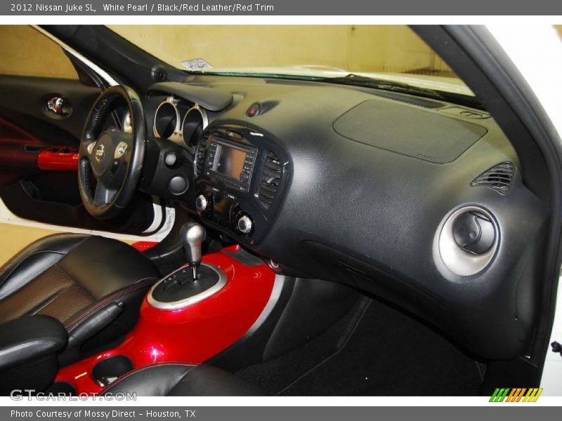 White Pearl / Black/Red Leather/Red Trim 2012 Nissan Juke SL