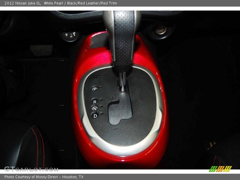 White Pearl / Black/Red Leather/Red Trim 2012 Nissan Juke SL