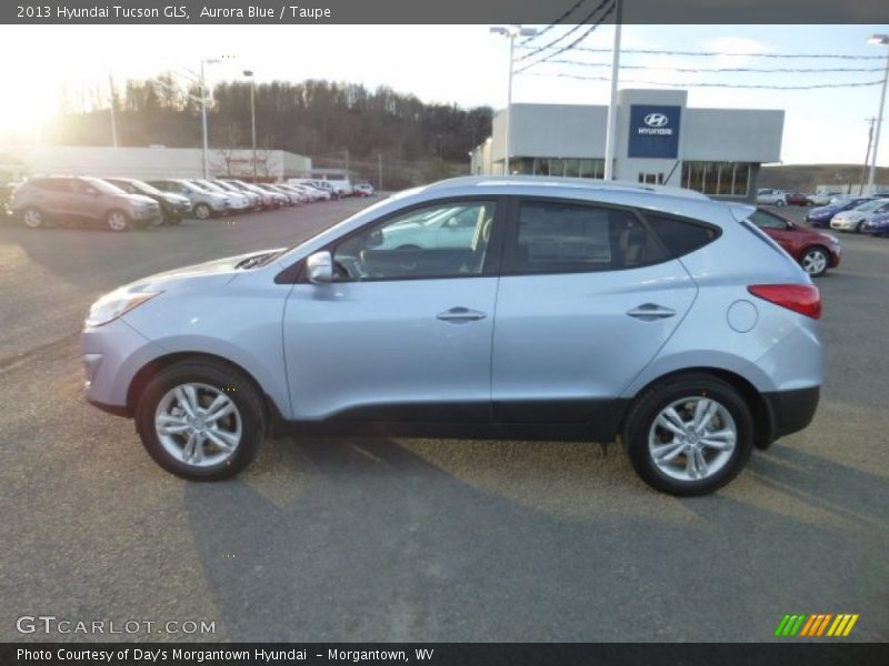 Aurora Blue / Taupe 2013 Hyundai Tucson GLS