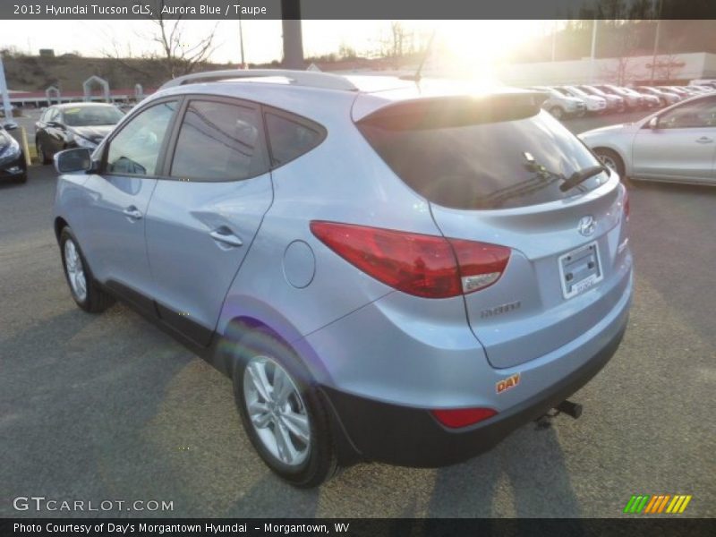 Aurora Blue / Taupe 2013 Hyundai Tucson GLS