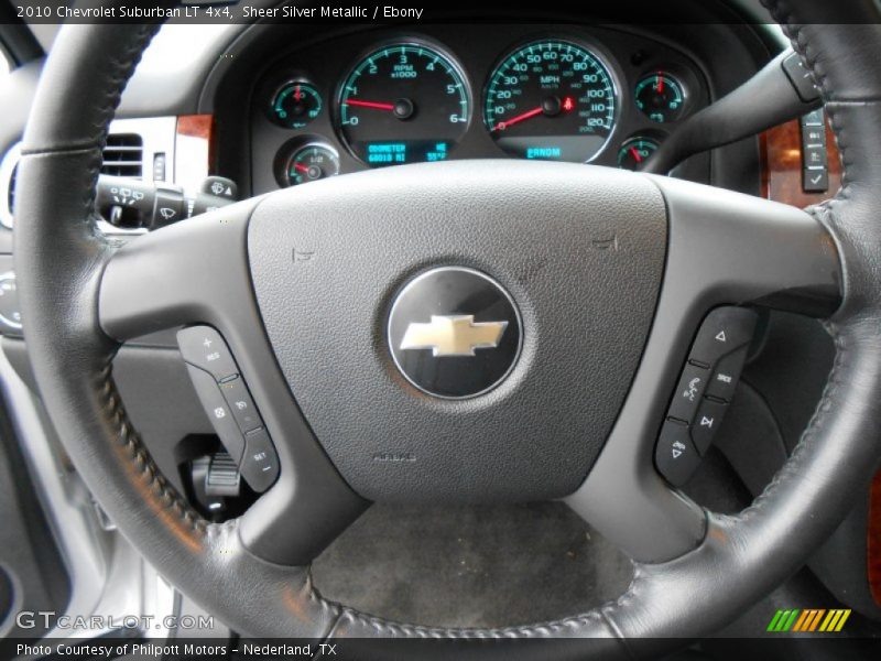 Sheer Silver Metallic / Ebony 2010 Chevrolet Suburban LT 4x4