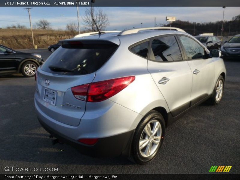 Aurora Blue / Taupe 2013 Hyundai Tucson GLS