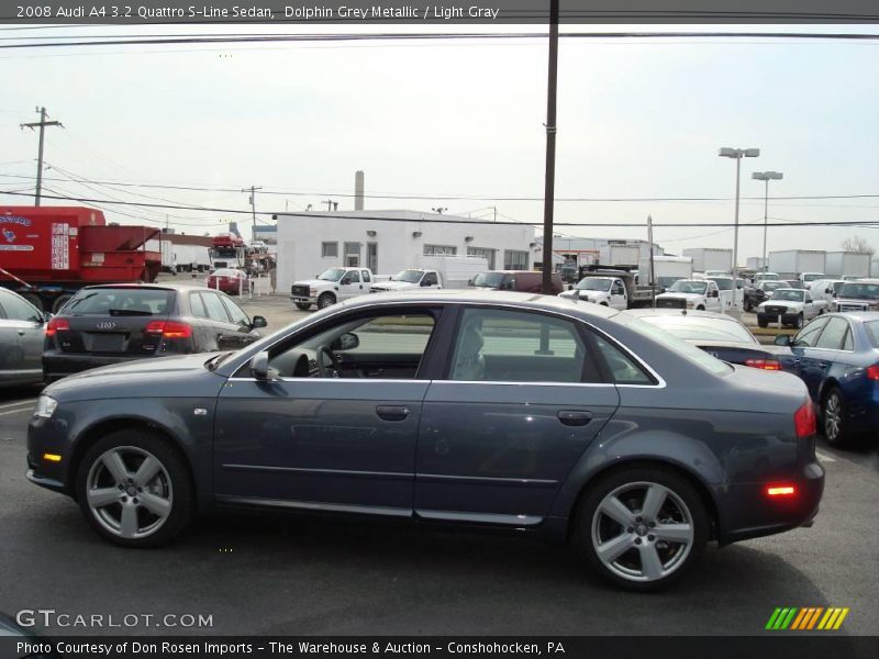 Dolphin Grey Metallic / Light Gray 2008 Audi A4 3.2 Quattro S-Line Sedan