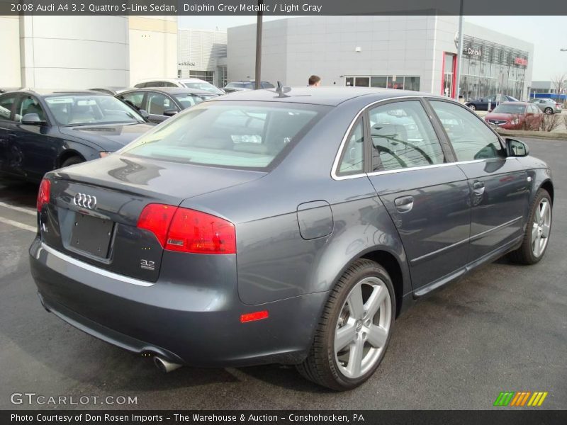 Dolphin Grey Metallic / Light Gray 2008 Audi A4 3.2 Quattro S-Line Sedan