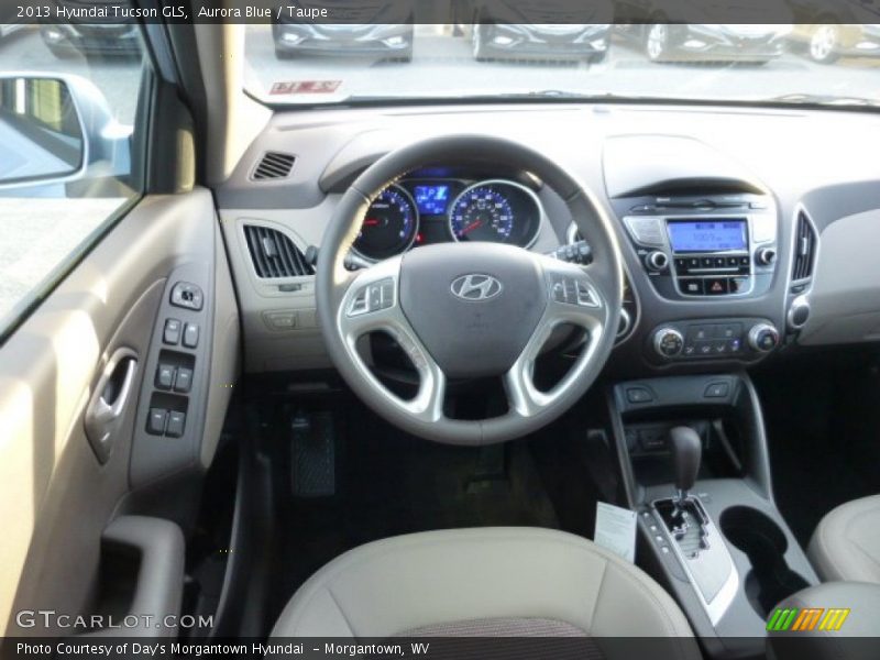 Aurora Blue / Taupe 2013 Hyundai Tucson GLS