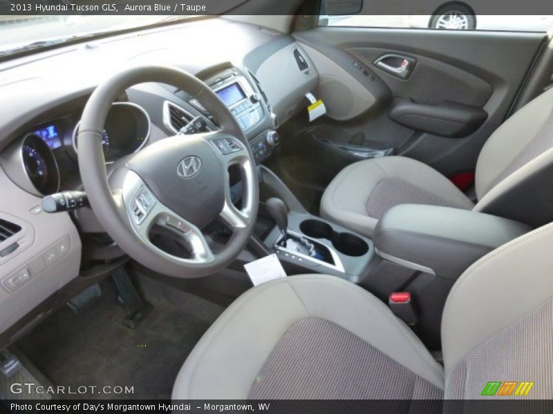 Aurora Blue / Taupe 2013 Hyundai Tucson GLS